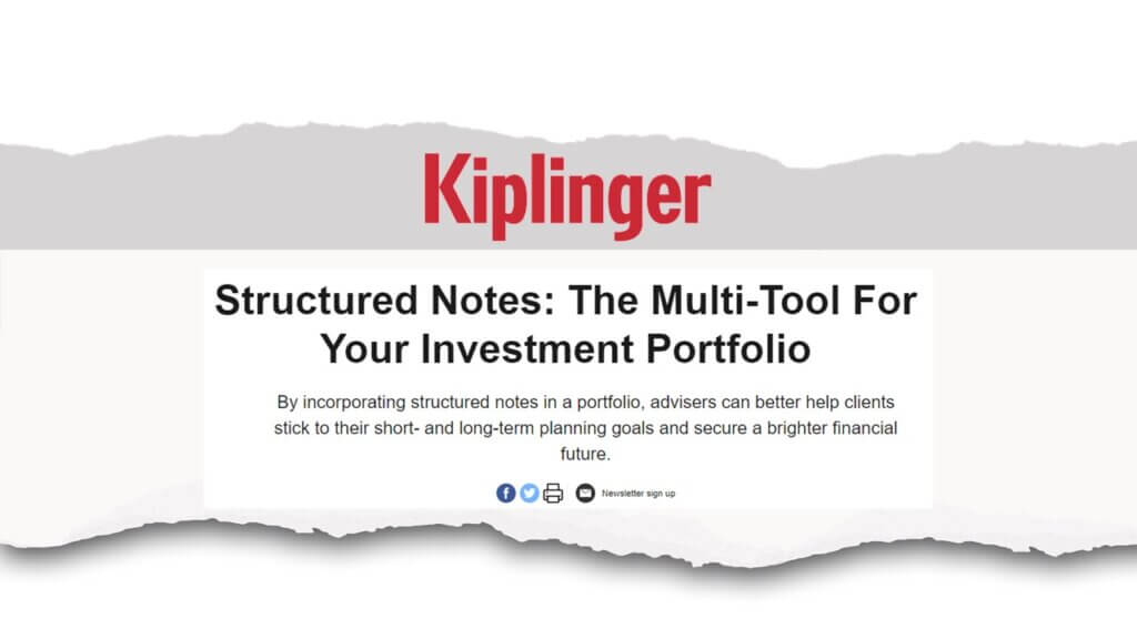 Post cover with Kiplinger about structured notes