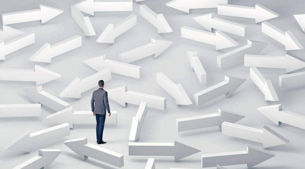 This is an image showing the difficultly in making financial decisions.