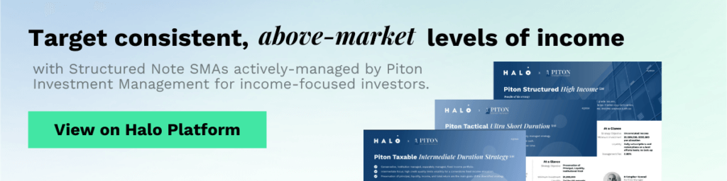 A call to action for investors targeting consistent above market levels of income through Structured Note SMAs