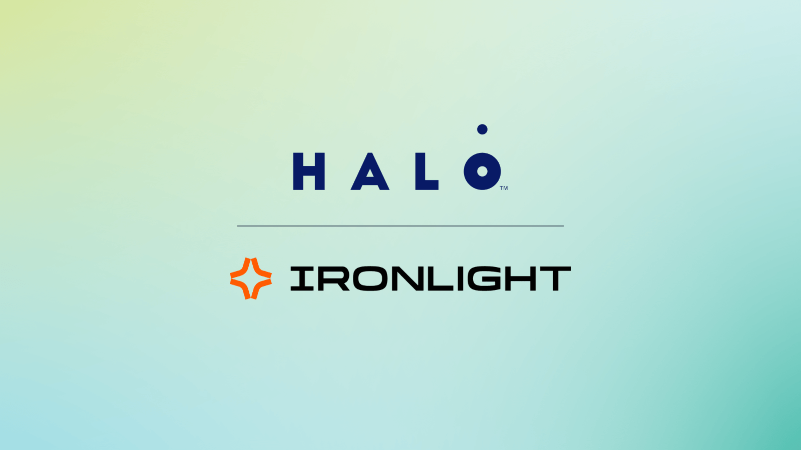 Halo and Ironlight logos in collaboration